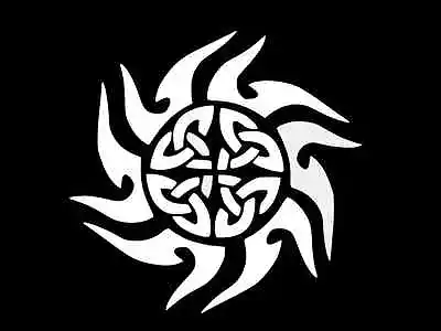 CELTIC TRIBAL SUN Druid Vinyl Decal Car Sticker Wall Truck CHOOSE SIZE COLOR • $2.80