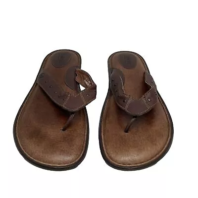 Born Leather Flip Flop Sandal Thong Style Men's Size 11 Hand Crafted Footwear • $24.95