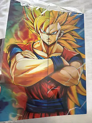 Dragon Ball Z Goku Poster 3D Holographic Lenticular Effect 3 In One • $15.99