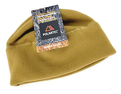 Polartec Micro Series Fleece Beanie Cap COYOTE Made In USA No-Pill Military PT • $17.95