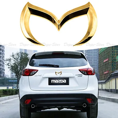 Gold Evil M Emblem Front Rear Trunk Badge Sticker For Mazda 3 5 6 MX-5 Miata • $9.99