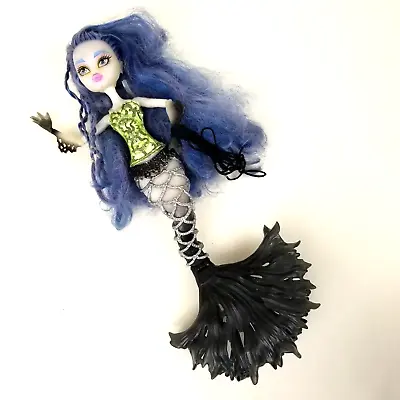 Monster High Sirena Von Boo Freaky Fusion Mermaid Doll Fin Tail Purple Hair 2013 • $17.92