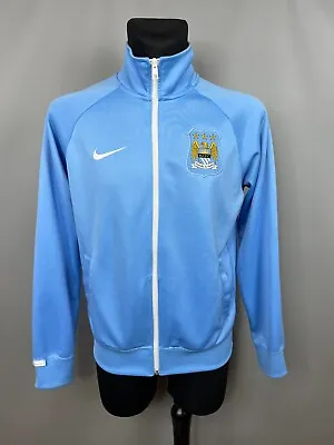 Manchester City 2014 2015 Jacket Top Track Football Nike 693080-488 Mens Size M • $72