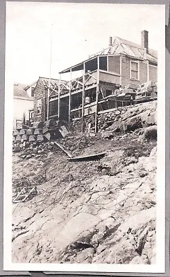 Vintage Photograph Home Fishing Lobster Traps Marblehead Massachusetts Old Photo • $6