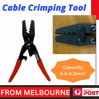 0.5-6.0mm² Wire Crimper Cable Plier Terminal Anderson Plug Lug Crimping Tool AU • $26.42