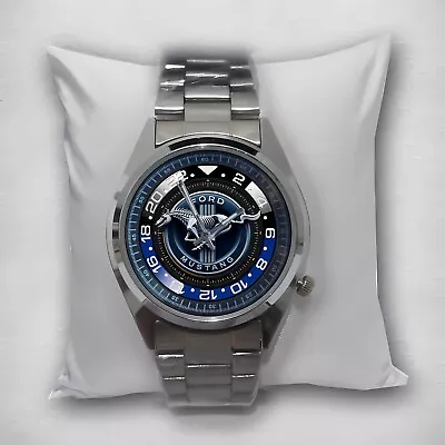 2024! Mustang Horse Skull Theme Logo Automobile Custom Sport Metal Watch! • $22