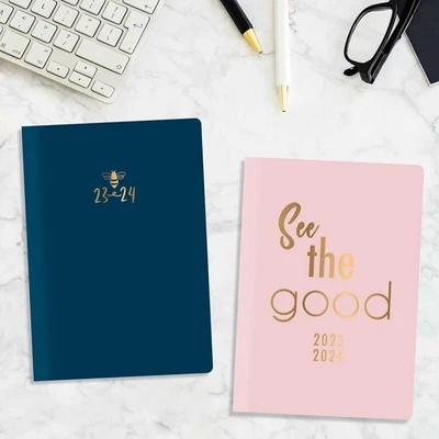 £6.99 • Buy 2023-2024 A5 Day A Page Academic Diary Mid Year Padded Hardback Student Planner