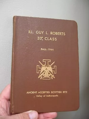 1964 Fall Convocation Book-Scottish Rite Semi-Annual Book-Valley Of Indianapolis • $8.99