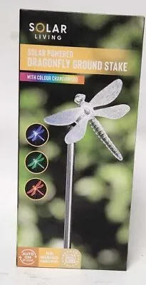 Solar Powered LED Ground Stake Lights With Hummingbird Butterfly & Dragonfly • £9.91