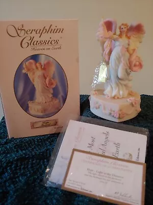 MUSICAL Roman Inc HOPE Seraphim Classics ANGEL SCULPTURE 81576 EUC W BOX • $29.99