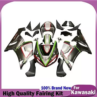 Injection Fairing Kit Bodywork Plastic ABS Fit For Kawasaki ZX6R 636 2005-06 ED • £478.80