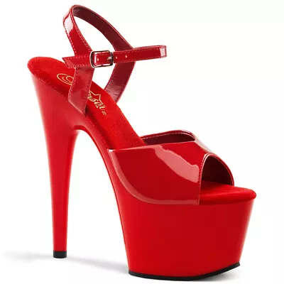 PLEASER ADO709/R/M Sexy Red Platform 7  Stilettos Exotic Dancer High Heels Shoes • $53.95