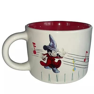 Vintage Disney Fantasia Mickey Mouse Mug Music Note Dancing Brooms Store Coffee • $20.40