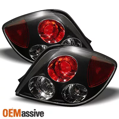 Fits 2003-2005 Tuburon Sport Coupe Black Bezel Rear Tail Lights Brake Lamps Pair • $89.99