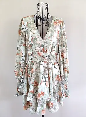 $45 • Buy 'Style State' Layered Dress, BNWOT, SIze 12, Floral Print, Earthy Tones