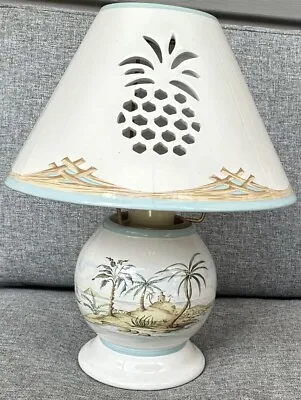 Lenox British Colonial Candle Lamp Porcelain Coastal Island Decor • $151.73