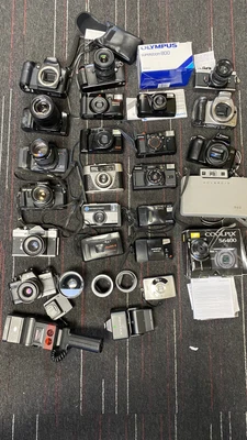 £46 • Buy Job Lot Of Old Vintage Film  Cameras Olympus Nikon Pentax Canon