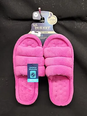 New Isotoner Memory Foam Women's Pink Slide Slipper SZ: Large • $3.99