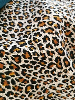 Leopard Print Needlecord End Of Bolt Remnant  • £19.50