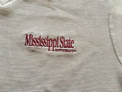 Mississippi State Bulldogs Golf Polo Shirt Boys Youth Medium Maroon & White MSU • $9.99