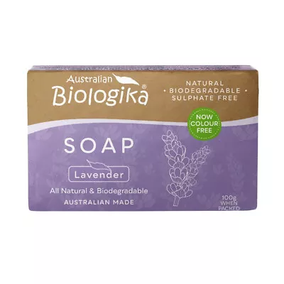 Biologika Lavender Soap Bar 100g - Natural Ingredients - Vegan - 100% Recycled • $5.44