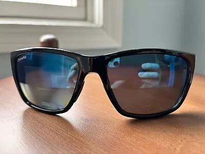 Smith Longfin Black/ChromaPop Polarized Blue Mirror Sunglasses - *see Note • $39.95