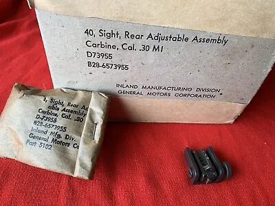 US WW2 M1 M2 Carbine Sight Rear Adjustable Marked P1 Inland Unused NOS • $115