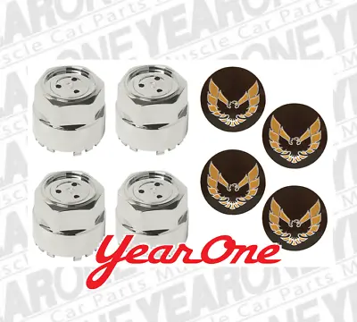 77 78 79 80 81 Firebird Trans Am Snowflake Turbo Wheel GOLD Center Caps(4) GOLD  • $68.93