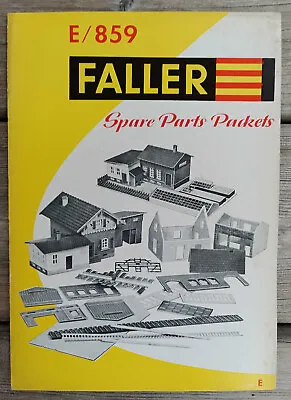 Faller Catalogue E/859 Spare Parts Packets Model Railways Modellers English • £27.50