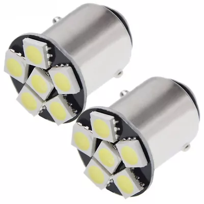 2 X 6V 6 Volt 1157 BAY15D 1154 6 SMD LED White Car Bulb Tail Brake Stop Light DC • $8.99