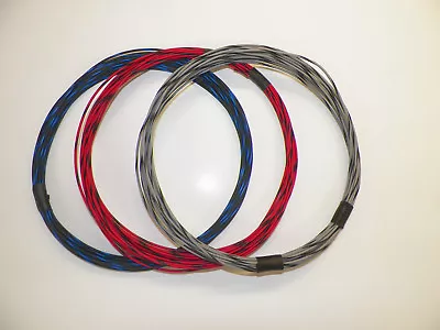 16 Gxl 3 Striped Colors 25 Feet Each 75 Feet Total High Temp Automotive Wire • $33.95