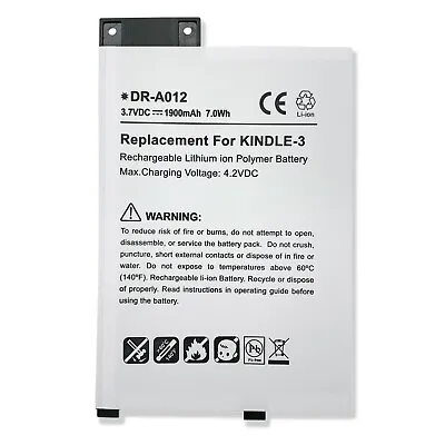 Replacement Battery For Amazon Kindle 3 3G Ⅲ Keyboard Graphite D00901 EReader • $22.32