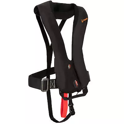 Unisex Sailing Inflatable Life Jacket With Harness Lj150N Air Black Tribord • £49.99