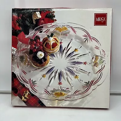 Mikasa Christmas Serving Platter Centerpiece Hostess Winter Bells Holiday 14.75  • $33.96