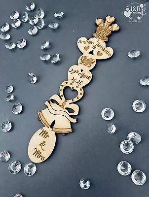 £5.99 • Buy Personalised Wooden Love Spoons, Favours, Table Decorations, Vintage Wedding