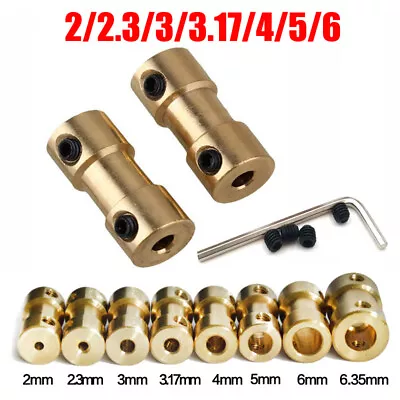 £3.18 • Buy Motor Coupling Brass Coupler Model Boat Robot 6mm 5mm 4mm 3.17mm 3mm 2.3mm 2mm