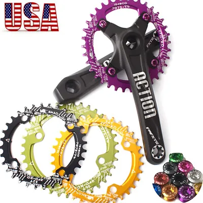 30-42T 104BCD Crankset Crank 170 MTB Bike Narrow Wide Chainring Sprocket AL7075 • $13.77