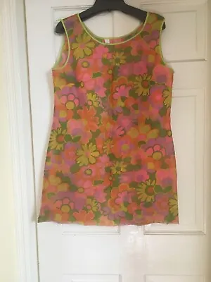 Vintage 1960's Paper Dress Flower Print Size Medium RARE! MINT! AUTHENTIC! • $99.99