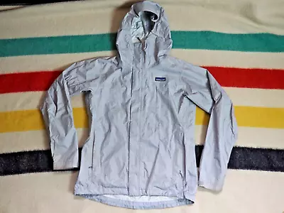 PATAGONIA H2no Torrentshell Gray Outdoor Hiking Shell Rain Jacket Coat Womens S • $34.95