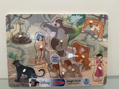 $18 • Buy Melissa And Doug Walt Disney’s Jungle Book Wooden Peg Puzzle Brand New