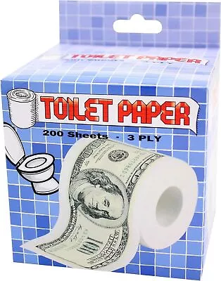 One Hundred Dollar Bill Toilet Paper Money Roll $100 - Bathroom Fun Gag Toy Gift • $11.95