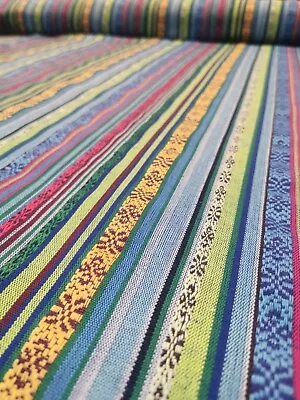 Woven Tapestry 'Mexicana' Stripe In 'Salsa' • £0.99