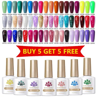 BORN PRETTY 10ml UV LED Gel Polish Soak Off Colour Base Top Gel Varnish DIY • $8.79