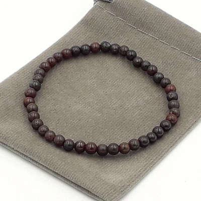 £4.69 • Buy Handmade Natural Bloodstone Crystal Healing Gemstone Stretch Bracelet. 4/6/8mm.