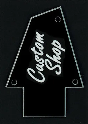 GUITAR TRUSS ROD COVER - Engraved - Fit IBANEZ - CUSTOM SHOP - Black • $16.99