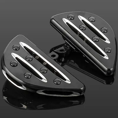 CNC Cut Rear Passenger Floorboards Floor Boards Foot Pegs For Harley 883 Touring • $52.95