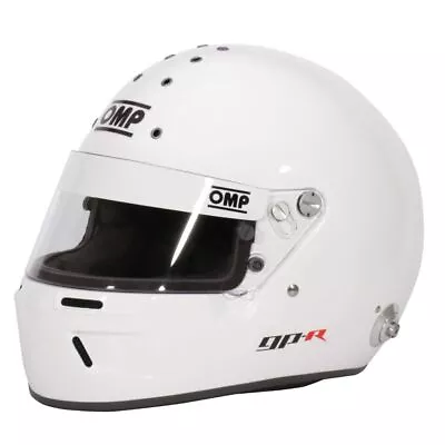 OMP Full Face GP-R FIA  8859-2015 Approved Helmet White - Motorsport Race Rally • £412.99