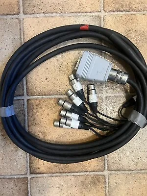 8 Channel XlR To Harting Cable For Stagebox System • £20