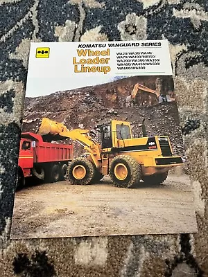 Komatsu WA300 WA350 WA400 WA450 WA500 WA600 WA800 Wheel Loader Brochure FCCA • $19.99