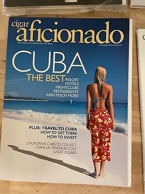 $3 • Buy  Cigar Aficionado Magazine June 2001 - The Best Of Cuba - California Cabs HX